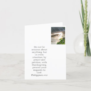 Don't worry. Philippians 4:6 Holiday Card