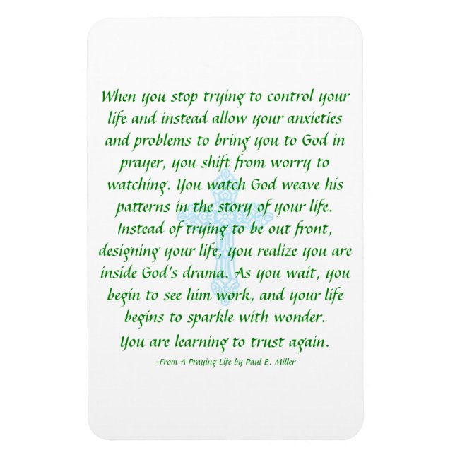 Don't Worry - Pray and Watch Magnet (Vertical)