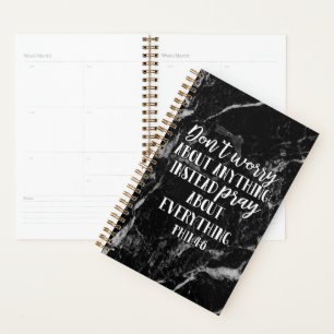 Dont Worry Pray Bible Verse Scripture Christian Planner