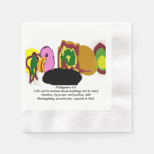 don't worry say jesus napkin