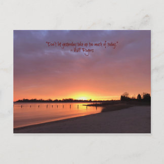 Don't Yesterday Take Up Too Much Postcard