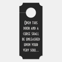 Don't You Dare Open This Door Hanger