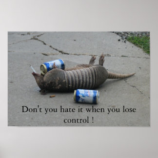 Don't you hate it when you lose control poster