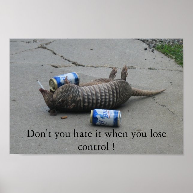 Don't you hate it when you lose control poster (Front)