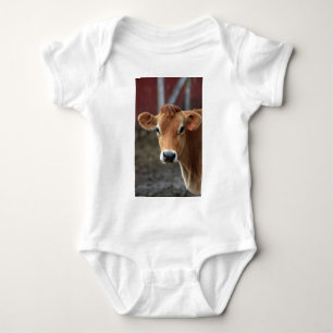 Don't you think I'm Pretty Jersey Cow Baby Bodysuit