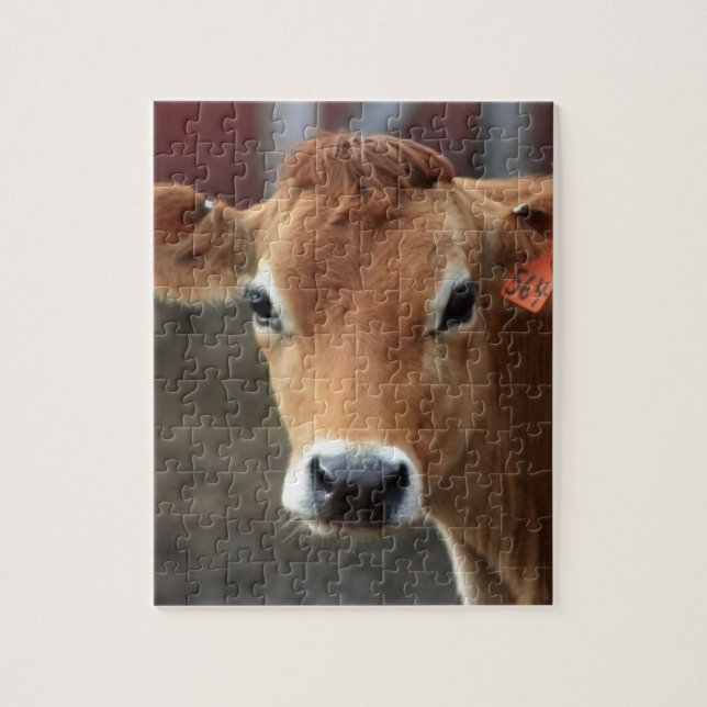Don't you think I'm Pretty Jersey Cow Jigsaw Puzzle (Vertical)