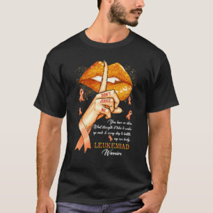 Donu2019t Judge Me Leukaemia Awareness Orange Lip T-Shirt