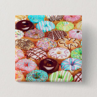 DONUT 2 INCH SQUARE BUTTON