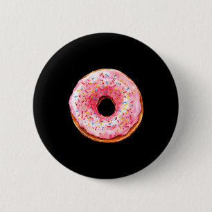 Donut Adult Kids Men Women Doughnut Costume  2 Inch Round Button