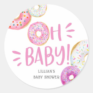 Donut Baby Sprinkle Classic Round Sticker