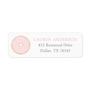 Donut Baby Sprinkle Return Address