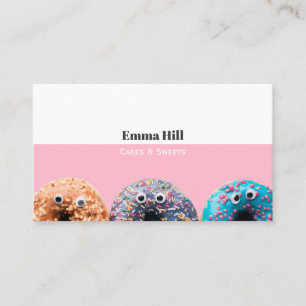 Donut Bakery Dessert Sweet Cute Business Card