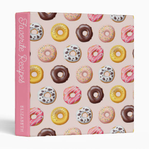 Donut Bakery Shop Pattern Binder