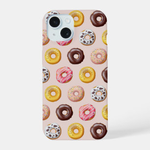 Donut Bakery Shop Pattern iPhone 15 Case