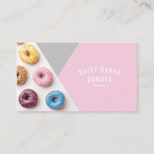 Donut Bakery Sweet Chef Desserts Carte de visite