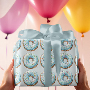 Donut Birthday Wrapping Paper   Sweet Donut Party 