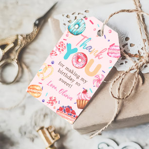Donut Candy Birthday Party Gift Tag