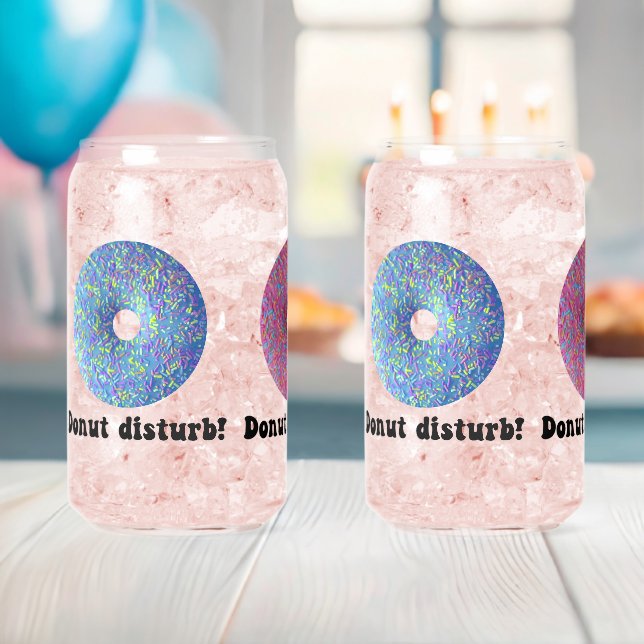 Donut disturb can glass (Insitu (Baby Shower))