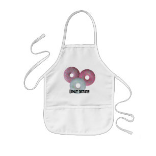 Donut disturb! kids apron