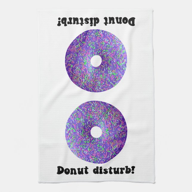 Donut disturb kitchen towel (Vertical)