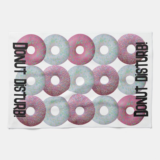 Donut disturb! kitchen towel (Horizontal)