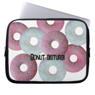 Donut disturb! laptop sleeve