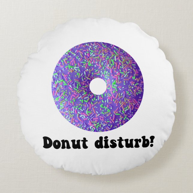 Donut disturb round pillow (Front)