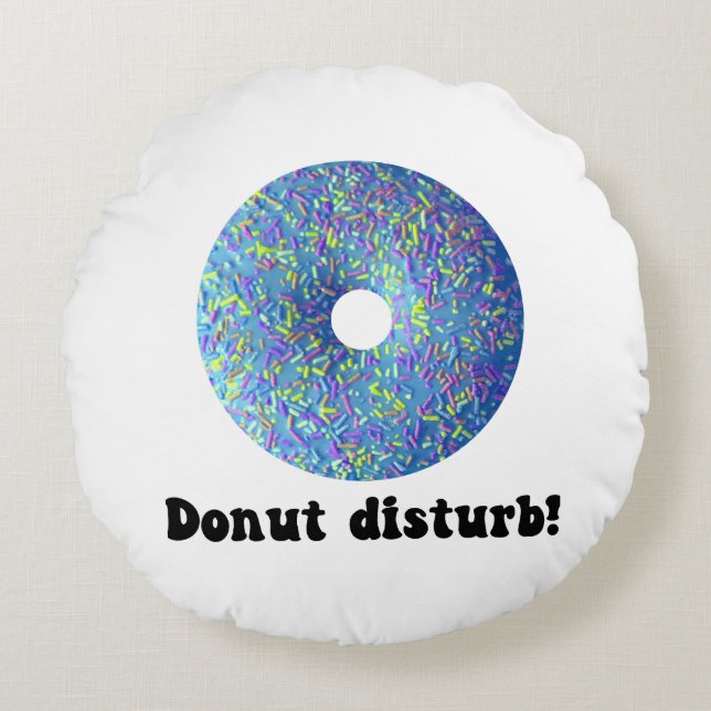 Donut disturb round pillow (Front)