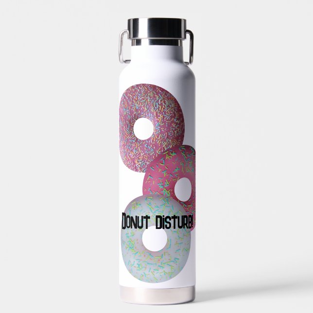 Donut disturb! water bottle (Front)
