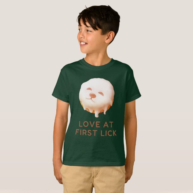 Donut Dream: Glazed Smile Pup  T-Shirt (Front Full)
