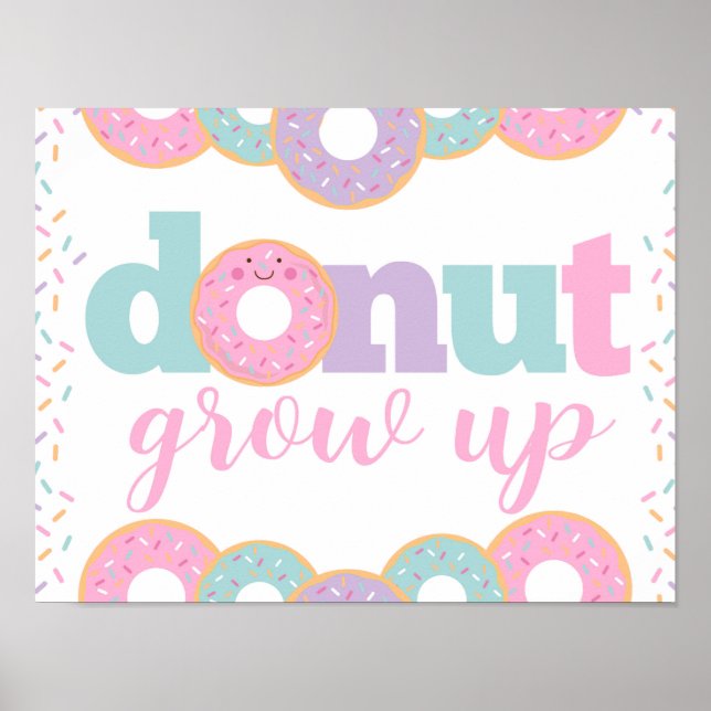 Donut Grow Up Poster (Front)