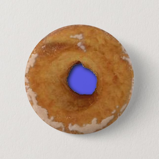 DONUT HUMOR 2 INCH ROUND BUTTON (Front)