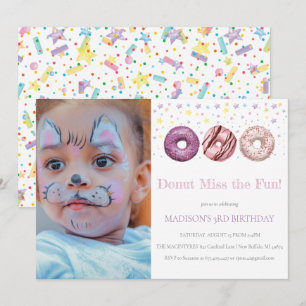 Donut Invitation Anniversaire Donut Granut Up Phot