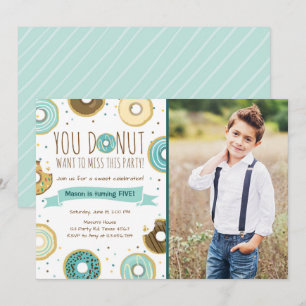 Donut Invitation Fête Anniversaire Donut Veut Manq