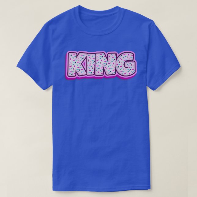 Donut King Baker Donuts Lover Baking Royalty Baked T-Shirt (Design Front)