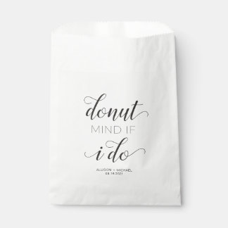 Donut Mind If I Do Wedding Treat Bag Favour