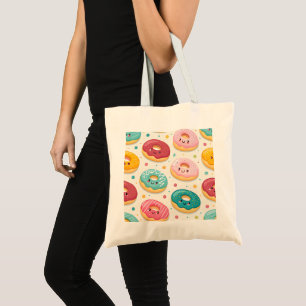 Donut Pattern Tote Bag