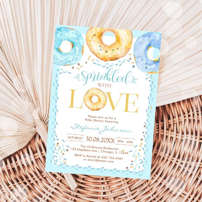 Donut Sprinkled with Love Baby Shower Invitation (Créateur téléchargé)