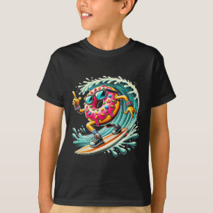Donut Surfing Surfer Donut Lover Surfboarder T-Shirt