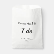 Donut Themed Wedding Favor Bags