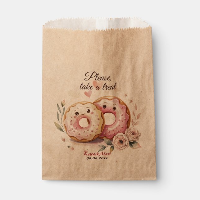 Donut Wedding Favour Bag (Front)