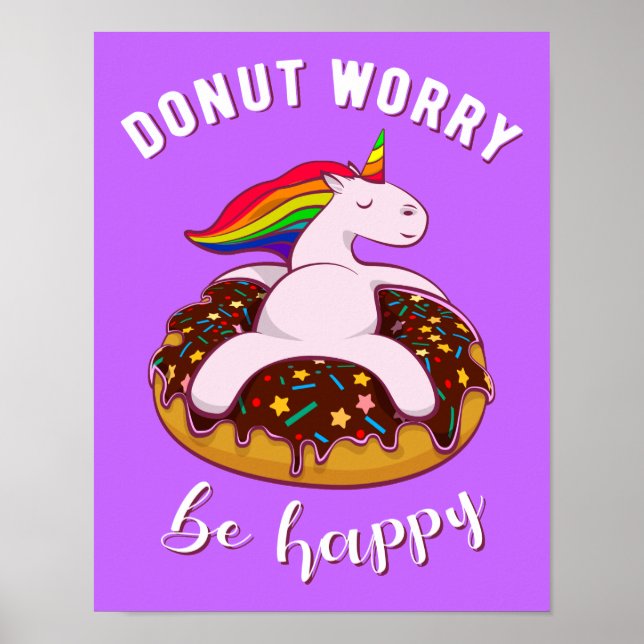 Donut Worry Be Happy I Poster (Front)