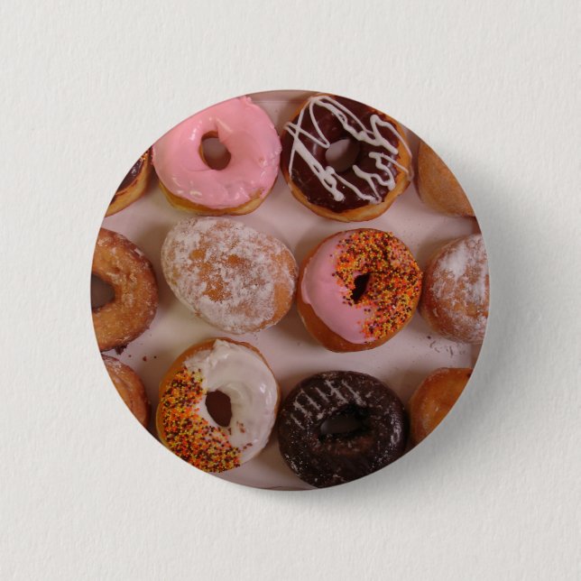 DONUTS! 2 INCH ROUND BUTTON (Front)