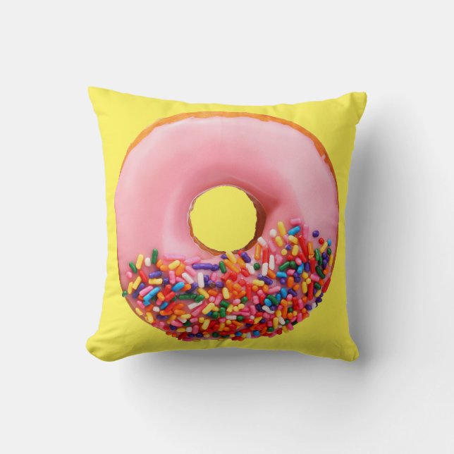 DONUTS 2 THROW PILLOW (Front)