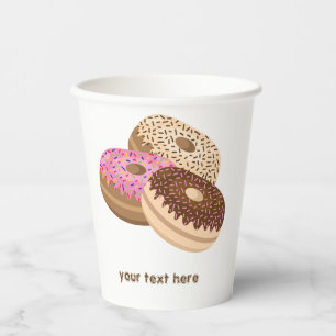 donuts and coffee Collection  Paper Cups