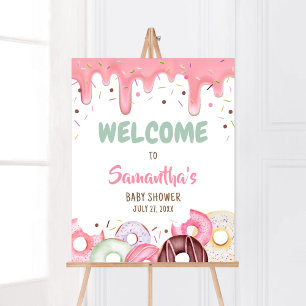 Donuts and Diapers Sprinkle Welcome Poster