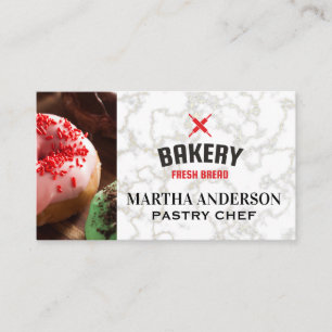 Donuts Bakery Fresh Bread Rolling Pins Business Card