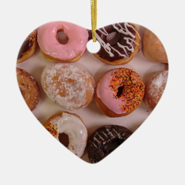 DONUTS! CERAMIC ORNAMENT (Front)