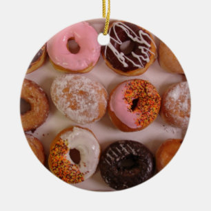 DONUTS! CERAMIC ORNAMENT