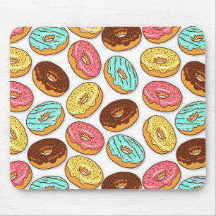 Donuts colorful donut food sprinkles chocolate foo mouse pad